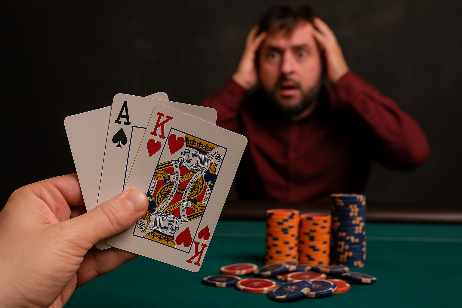 Pokerspelare chockas – upptäcker tredje kortet först på rivern